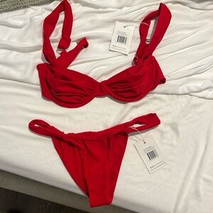 Red Bikini Set